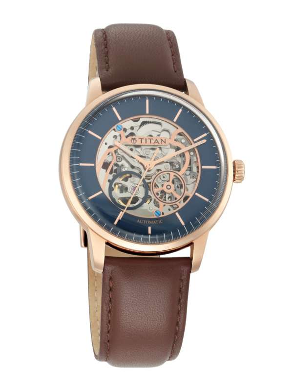 Titan skeleton watch price sale