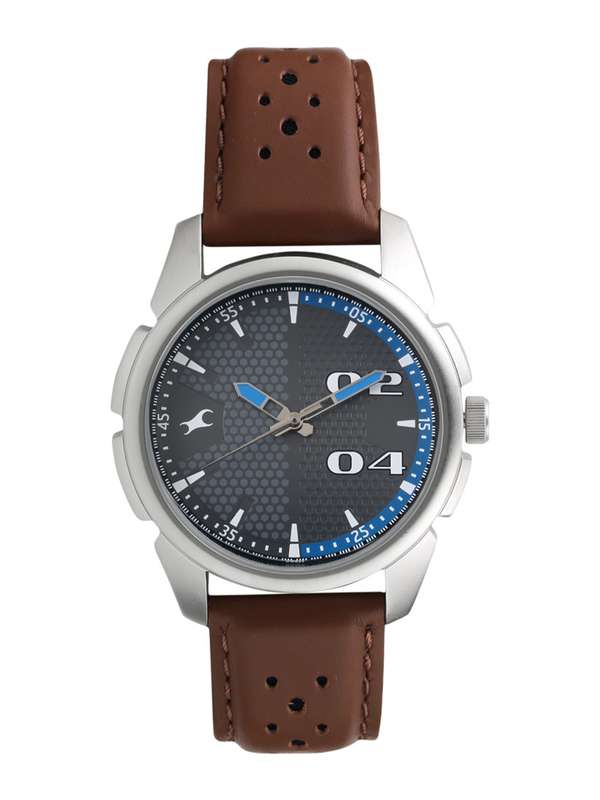 fastrack leather watch