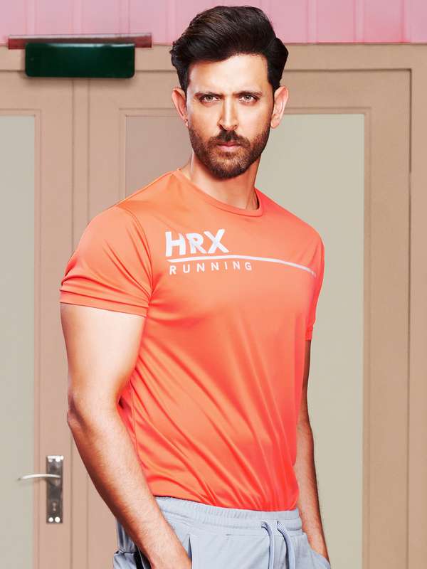 Hrx By Hrithik Roshan Orange Tshirts 