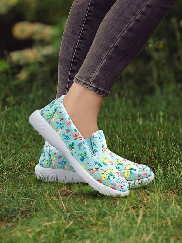 Women’s slip-on canvas shoes in Flower Power Shoes Womens Shoes Sneakers & Athletic Shoes Slip Ons 