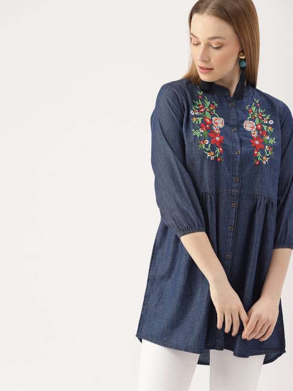 High low hot sale top myntra