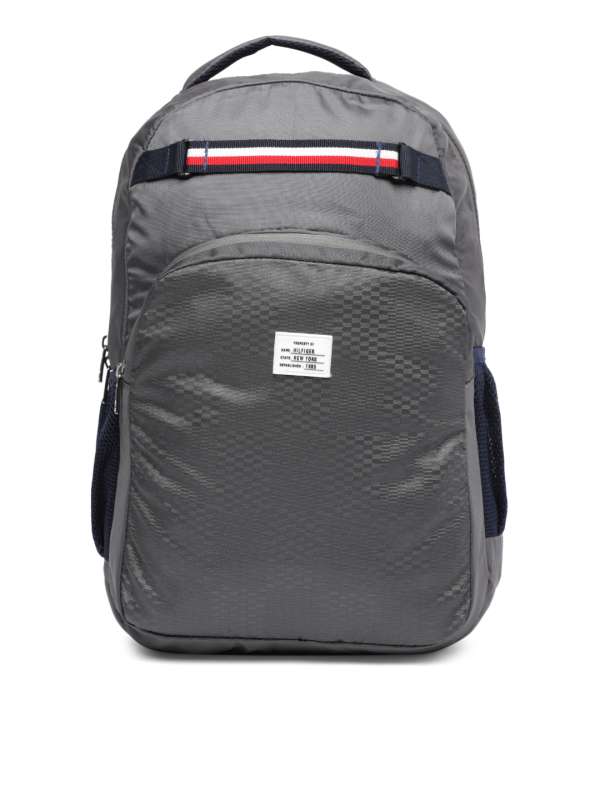 tommy hilfiger white polyester college bags backpacks