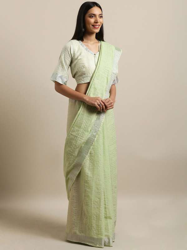 myntra linen sarees
