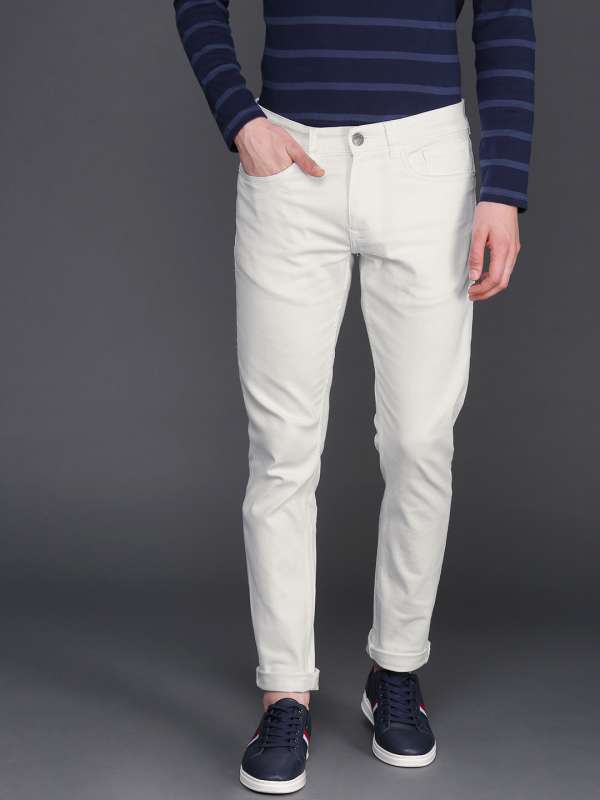 white jeans myntra