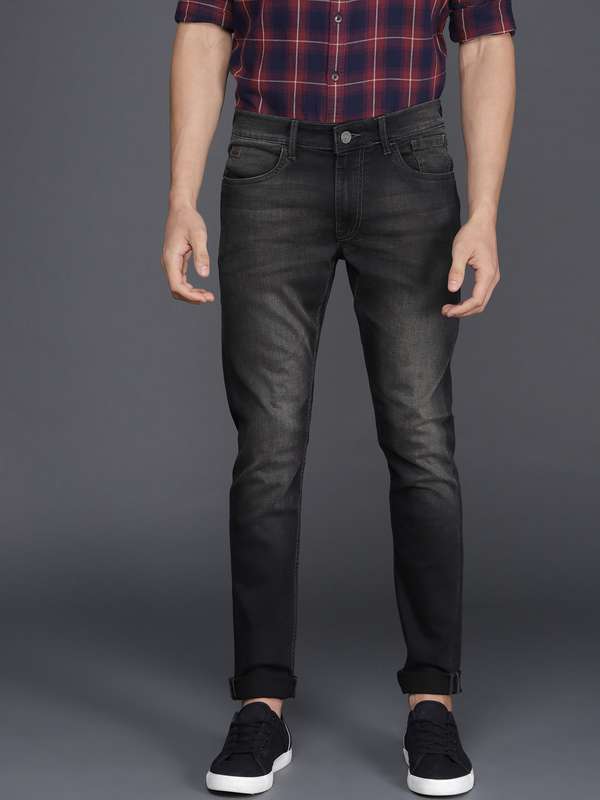 Wrogn Black Skinny Fit Mid Rise Clean 