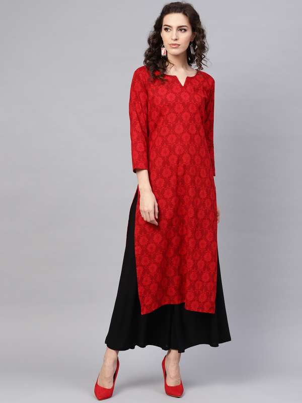 red colour kurtis