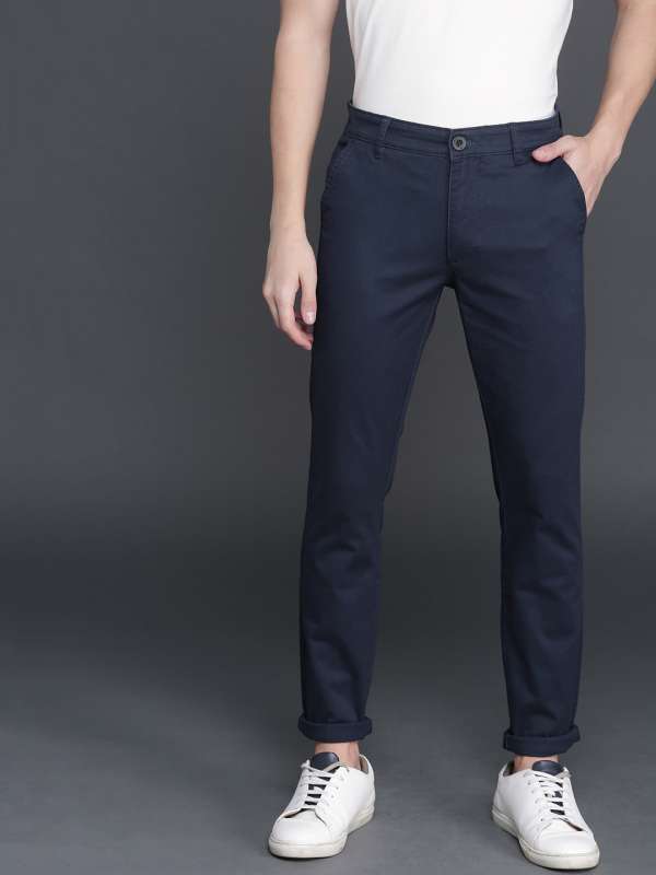 Blue Chinos Buy Trendy Blue Chinos Online in India Myntra