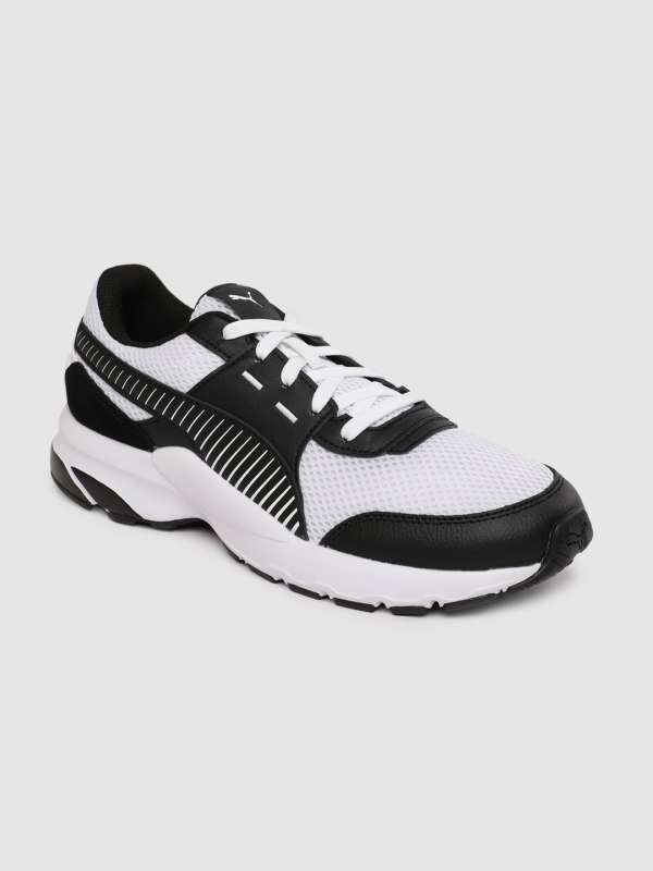 puma cat runner ind white running shoes