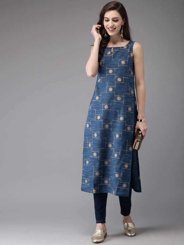 Buy Sleeveless Kurtas Online for Women