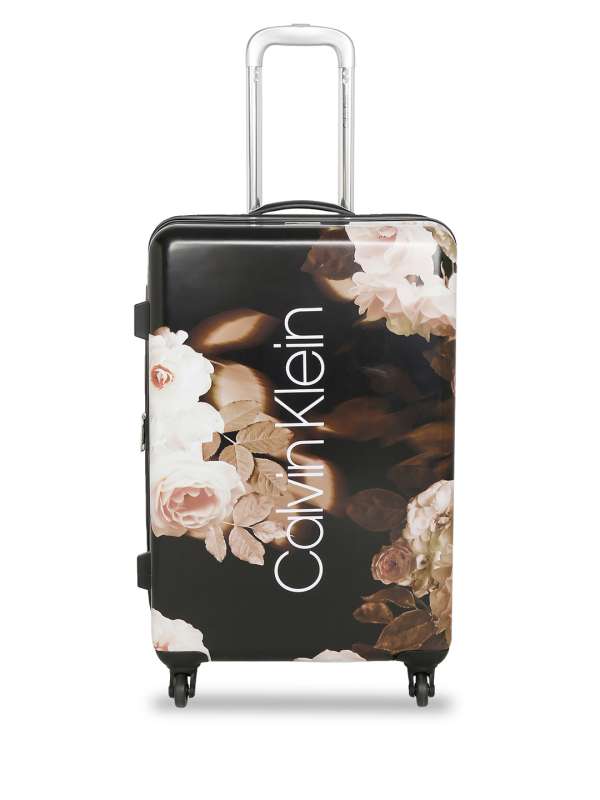 calvin klein floral suitcase