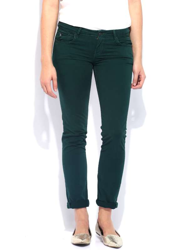 Dark Green Trousers Women Buy Dark Green Trousers Women online
