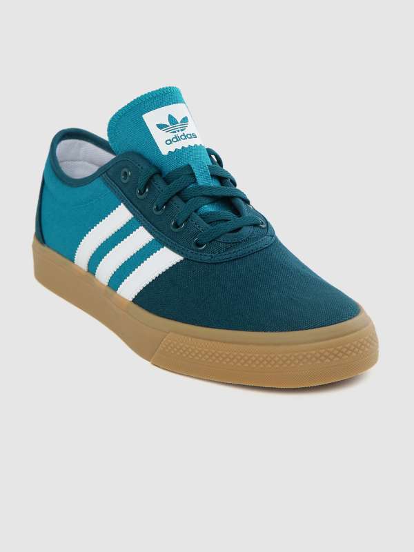 adidas blue canvas shoes