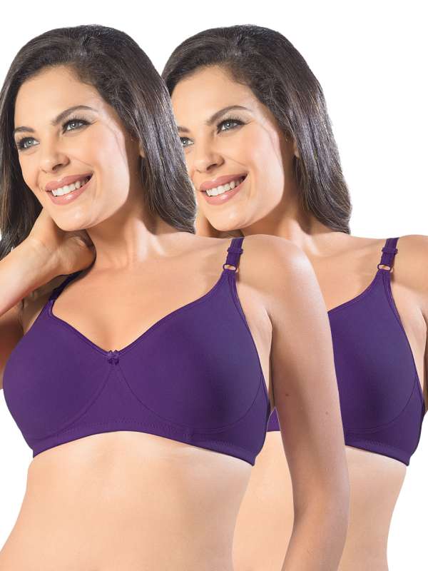 Buy Sonari Veda Padded Womens Sports Bra With Hatch Back - Purple Online