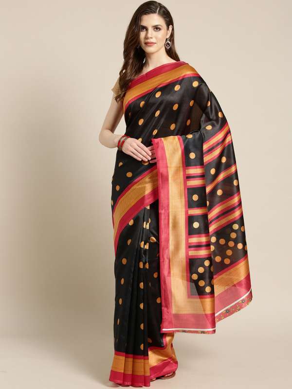 Vaamsi Black Saree Buy Vaamsi Black Saree online in India