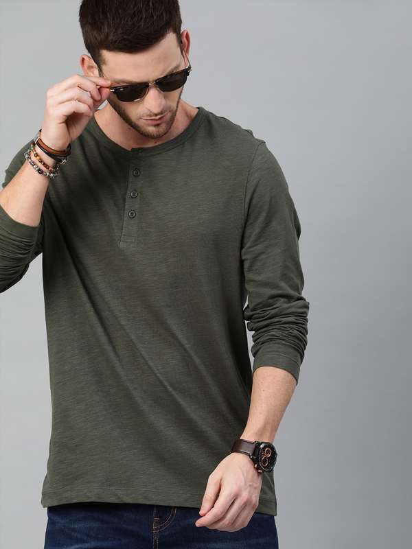 full sleeve t shirts myntra