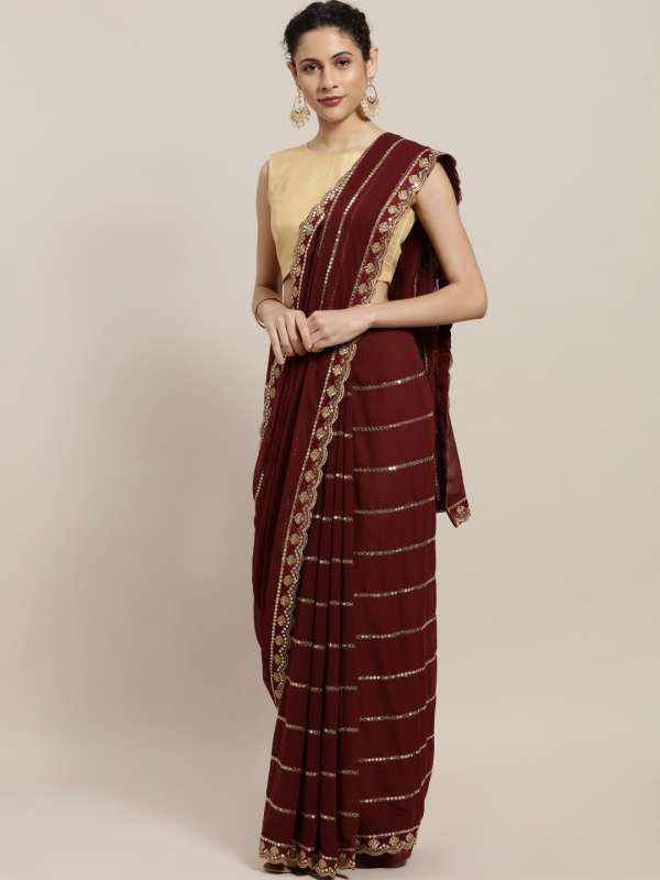 myntra designer party wear sarees