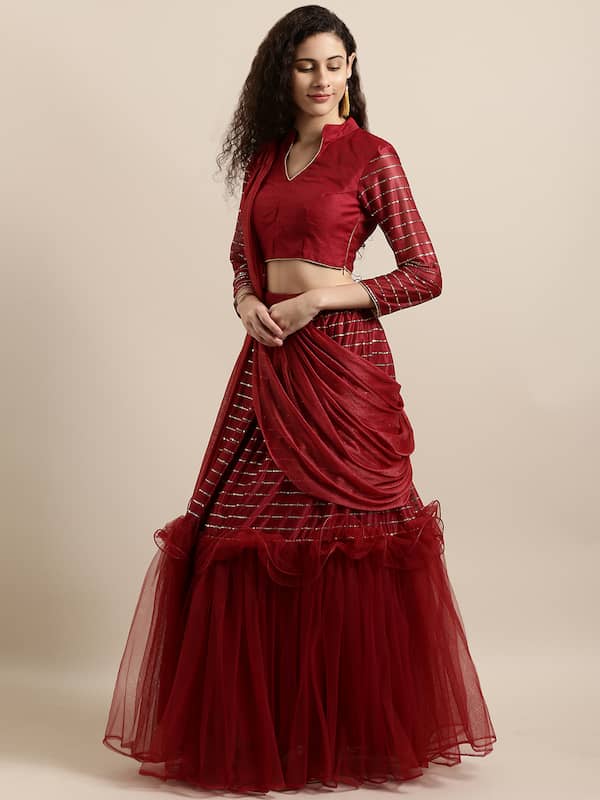 myntra saree gown