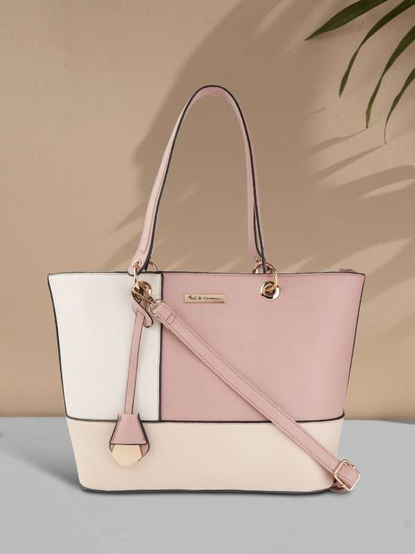 Pink and white handbag store