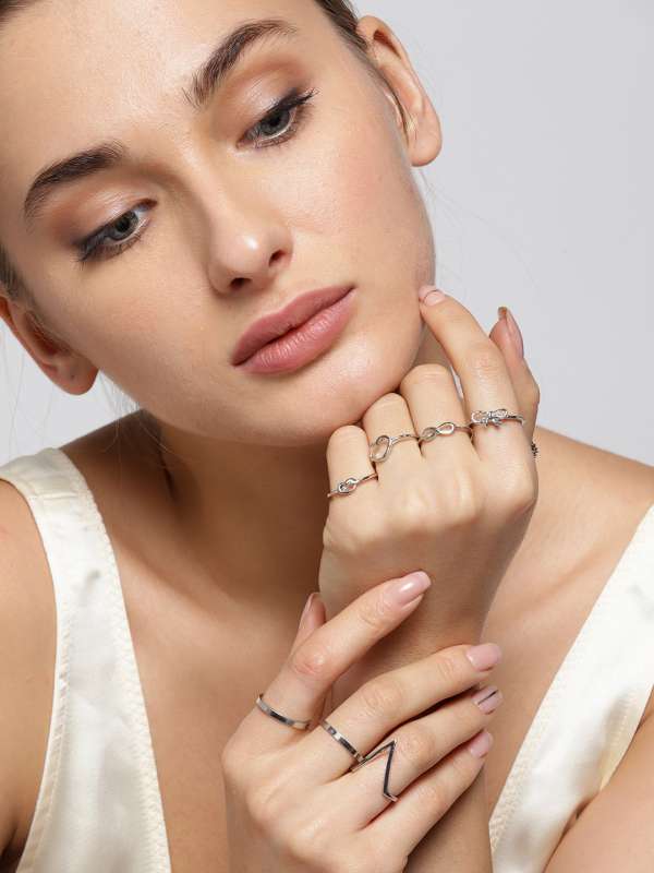 Myntra silver rings hotsell