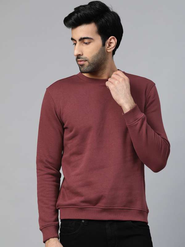 Maroon color shop sweatshirt