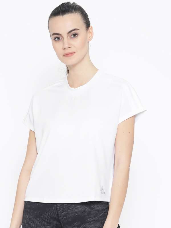 Adidas Women White Tshirts - Buy Adidas 