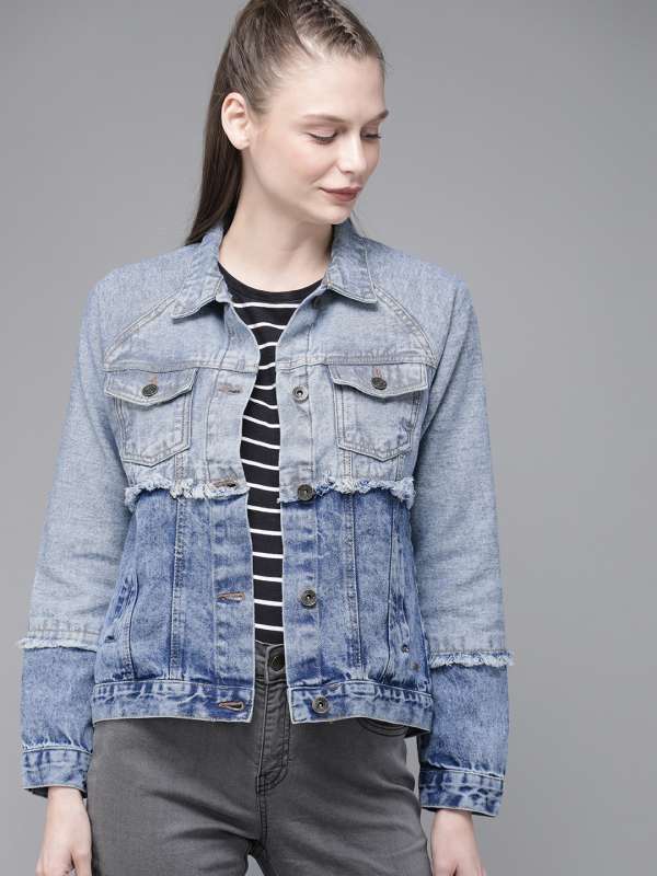 myntra women denim jacket