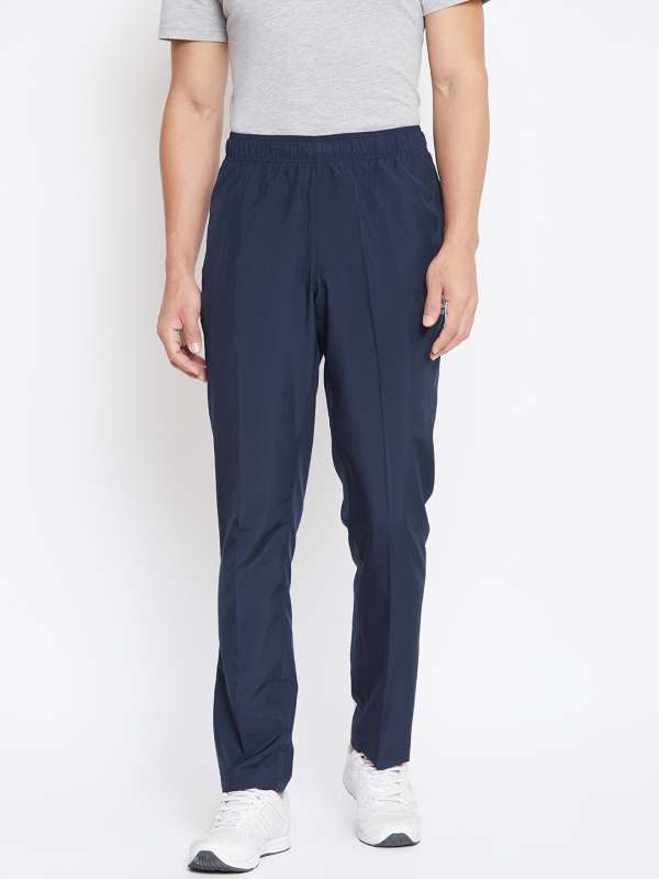 reebok solid men's track pants