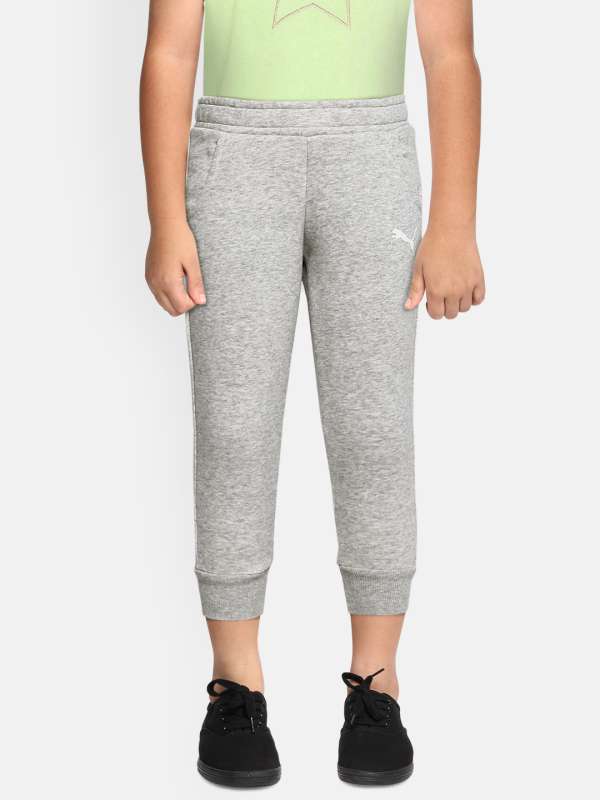 Girls grey shop puma joggers