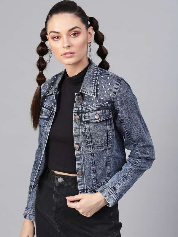 denim jacket for women on myntra