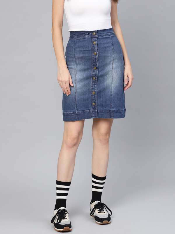 jean skirts online