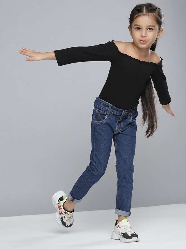 11 years girl jeans top
