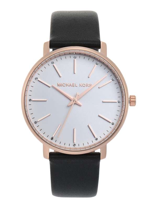 leather women michael kors watch