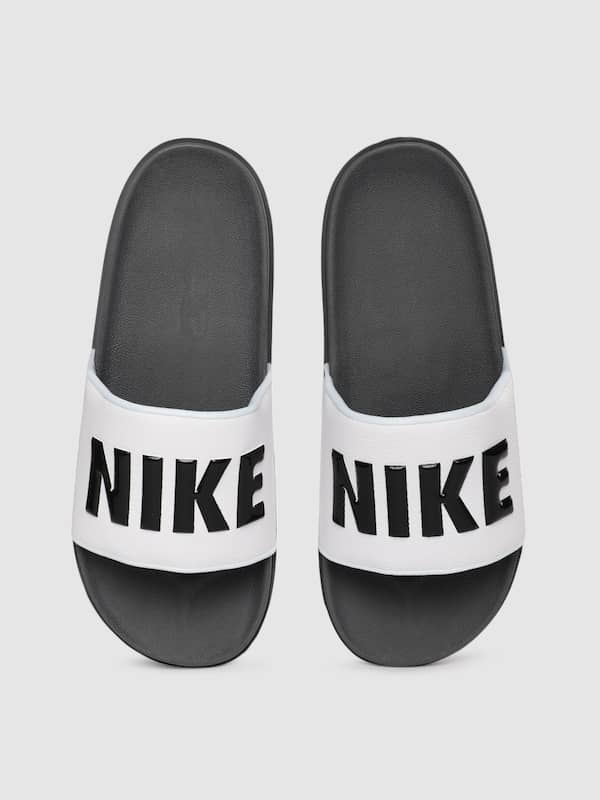 nike white slippers online