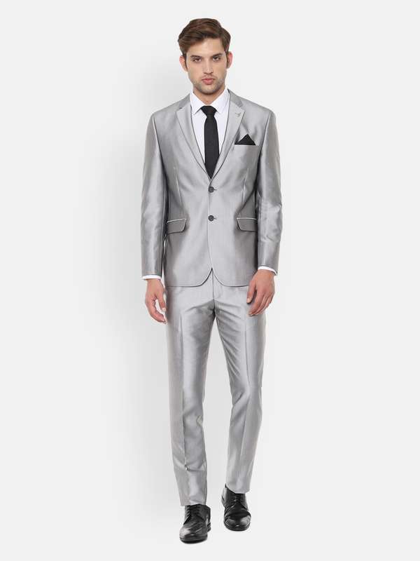 van heusen light grey suit