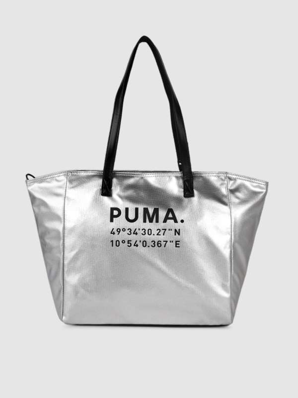 puma tote bag silver