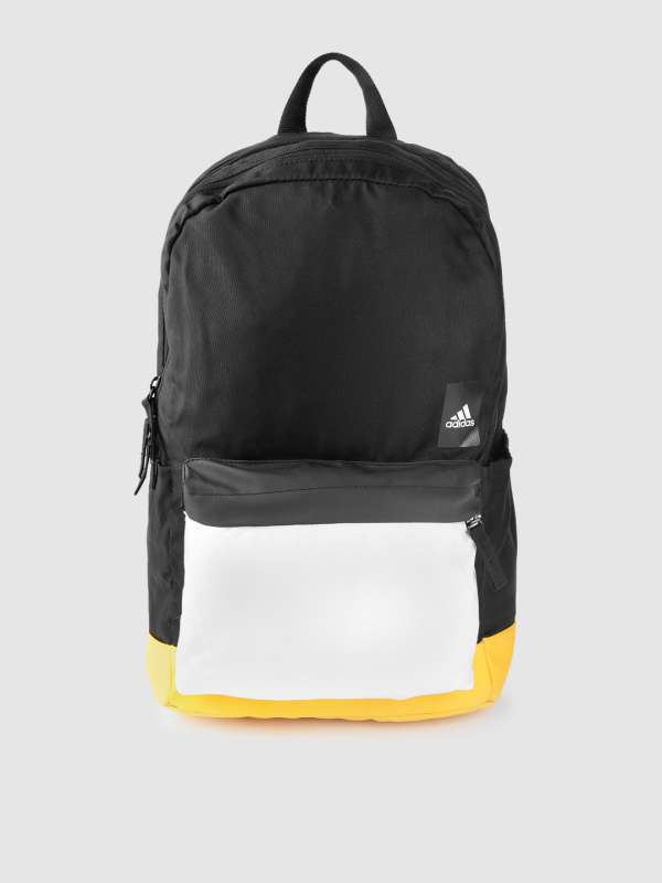 adidas black and yellow backpack