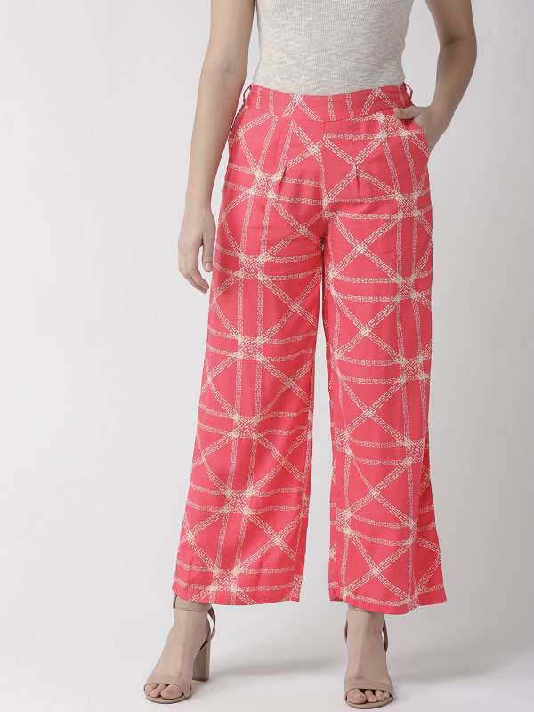 Printed palazzo pants myntra hot sale