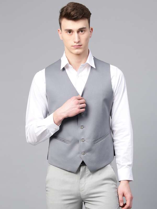 Blue Jacket with Grey Waistcoat and Trousers  From 399  THE DROP