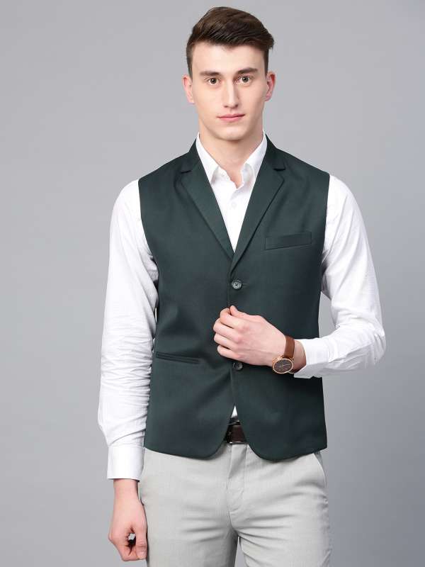 Solid men's waistcoat hotsell