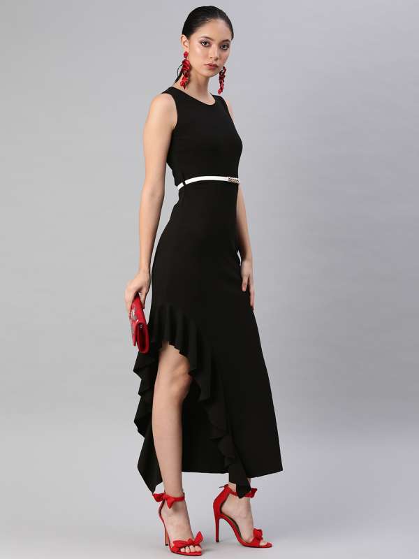 Solid Black Belt Belts Dresses - Buy Solid Black Belt Belts Dresses Online  In India