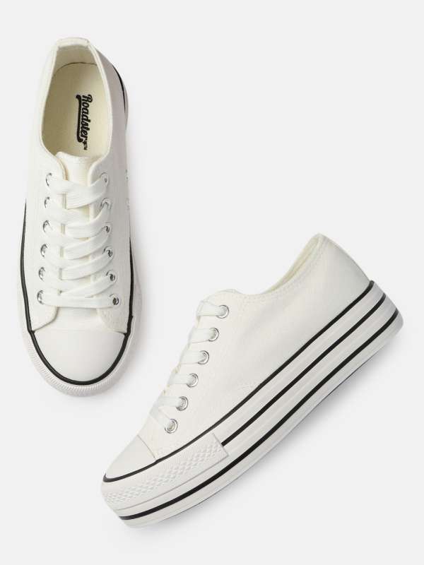 myntra white sneakers womens