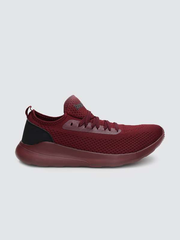 maroon colour casual shoes