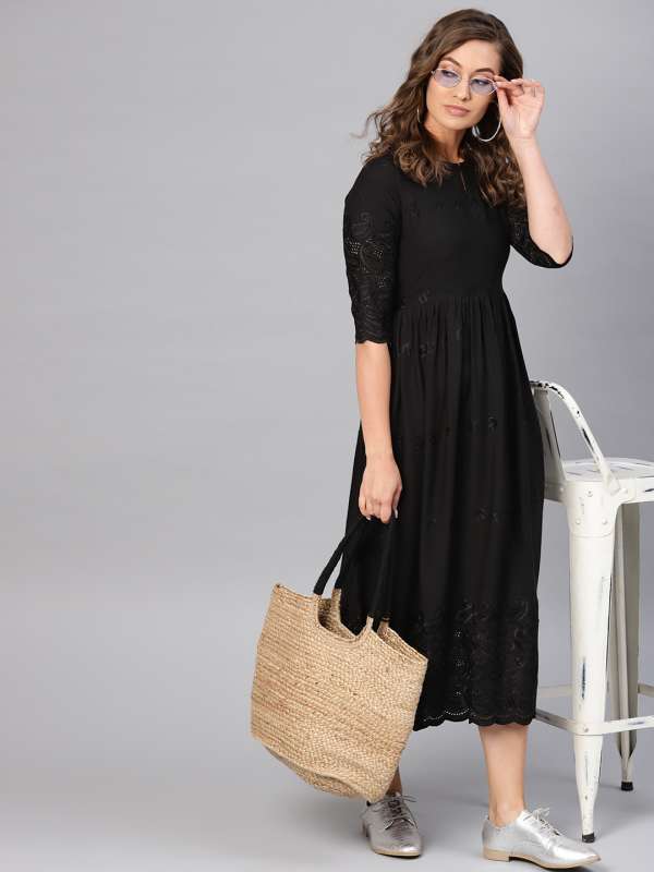 midi dress on myntra