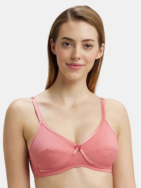 Buy Jockey 1820 Women's Wirefree Non Padded Full Coverage T-shirt Bra Pink  Online