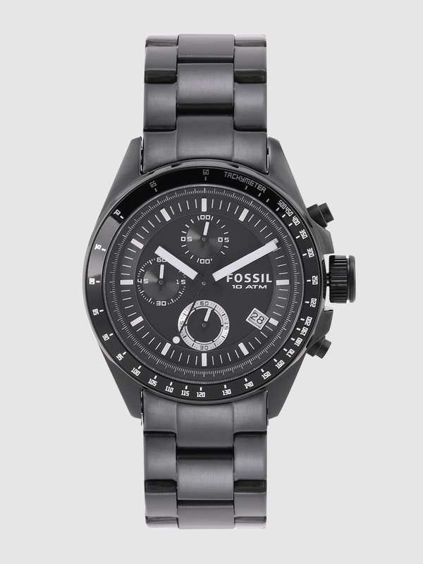 Fossil Nate Jr1354i Black Analog Watch 