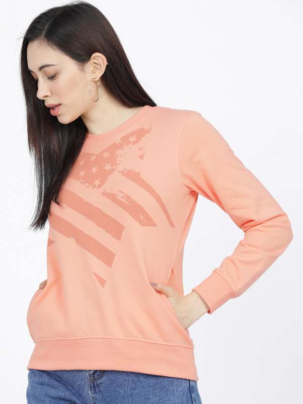 Peach colored sweatshirt shop