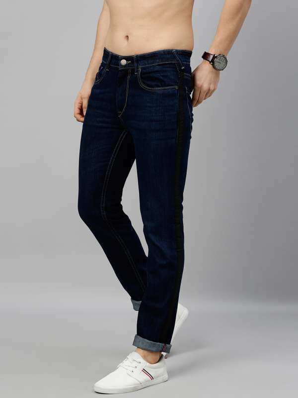 side stripe jeans mens myntra