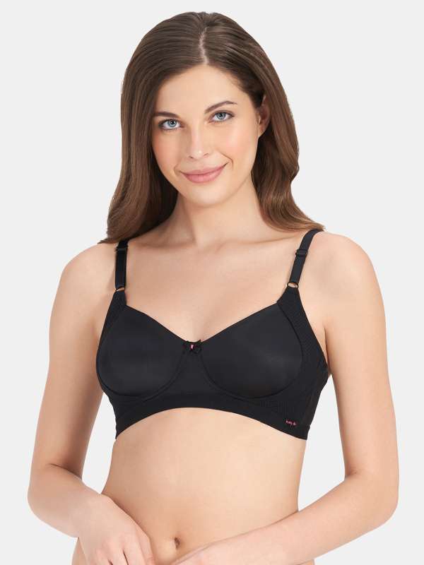 Buy Amante Elegant Concealer Non Padded Non-Wired Super Support Bra-Black  online