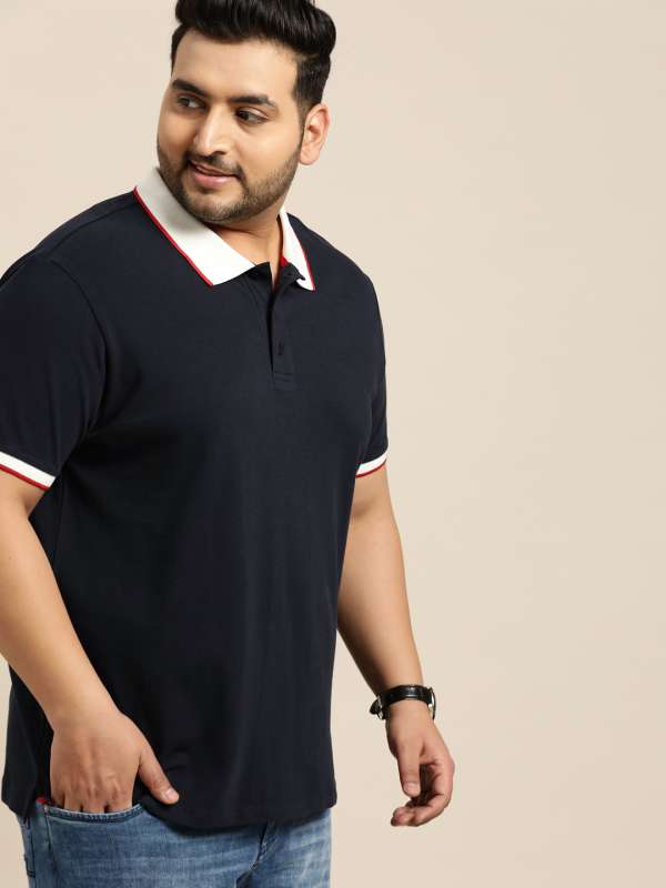 Collar t shirt online size