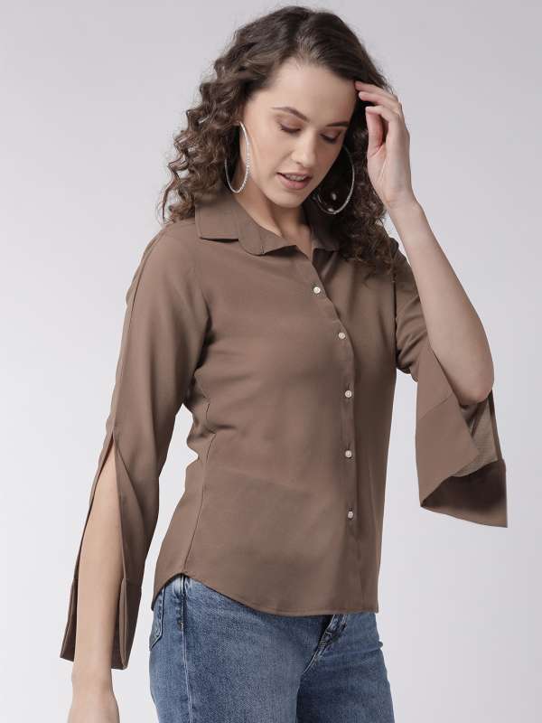 brown shirt women